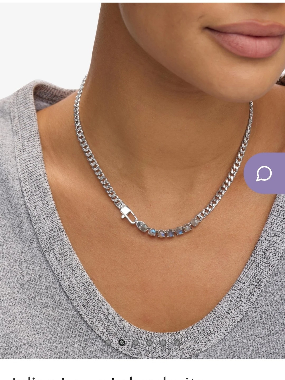 Melinda Maria Julian Loves Labradorite Necklace 5mm
